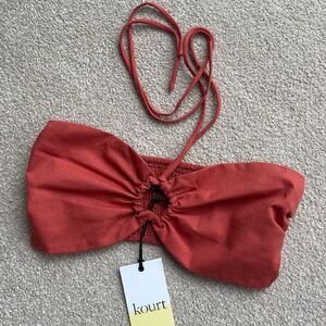 NWT Kourt tube top burnt orange
